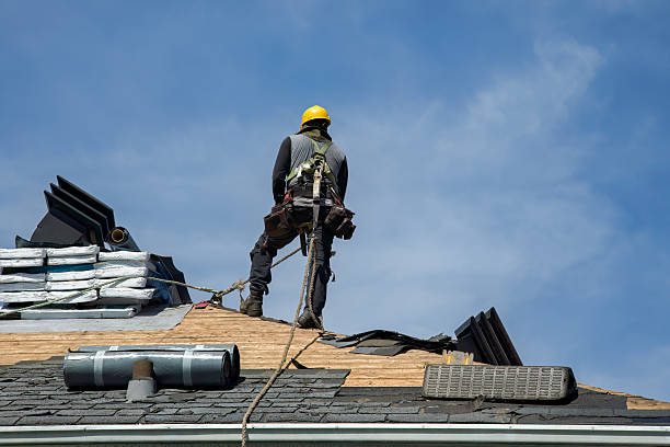 Professional Gutter Installation technician working in Point Pleasant, PA